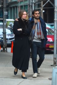 Aziz Ansari and Serena Skov Campbell (Image via Roka/ Backgrid)